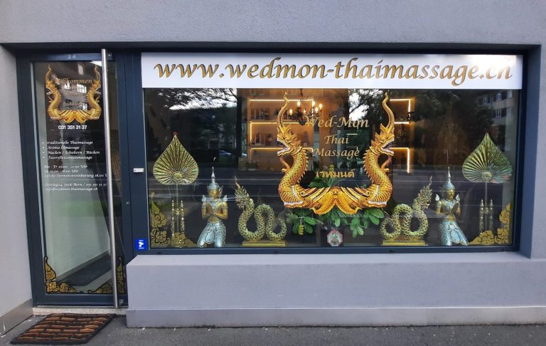 Eingang zur Thai-Massage in Bern am Ostring